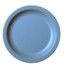 CAMBRO MFG. CO. 65CWNR401 Cambro Camwear Round Dinnerware Plates, 6-1/2in, Slate Blue, Set Of 48 Plates