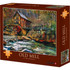 Pass the time with an engaging Willow Creek Press Puzzle. This 1,000-piece puzzle features precision-cut pieces that completely lock together, so the image truly shines when you are done.  1,000-piece puzzle measures 26-5/8in x 19-1/4in when complete.  Fully interlocking pieces are precisely cut to ensure a proper fit.  Pieces arrive in a poly bag to help ensure their protection.  Packaged in a 12in x 10in box.  Offers a photo of a classic mill along the water once completed.