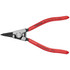 Knipex 46 11 G1 Retaining Ring Pliers; Type: Fitting Grip Rings ; Tip Angle: 0 ; Ring Diameter Range (Inch): 5/32 to 9/32 ; Overall Length (Inch): 5-1/2in ; Tip Type: Fixed ; Body Material: Chrome Vanadium Steel