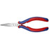 Knipex 35 62 145 Long Nose Pliers; Pliers Type: Electrician's Pliers ; Jaw Texture: Smooth ; Jaw Length (Inch): 1-37/64 ; Jaw Width (Inch): 1-37/64 ; Jaw Bend: 0.91 ; Handle Type: Comfort Grip
