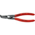 Knipex 48 21 J41 Retaining Ring Pliers; Type: Precision Internal Snap Ring Pliers ; Tip Angle: 90 ; Ring Diameter Range (Inch): 3-11/32 to 5-1/2 ; Overall Length (Decimal Inch): 12.0000in ; Tip Type: Fixed ; Body Material: Chrome Vanadium Steel