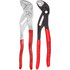 Knipex 9K 00 80 147 US Plier Sets; Plier Type Included: Cobra Water Pump Pliers; Pliers Wrench ; Container Type: None ; Handle Material: Plastic; Non-Slip Plastic ; Includes: 86 03 250; 87 01 250 ; Insulated: No ; Tether Style: Not Tether Capable