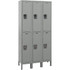 Hallowell UY3848-2HG Lockers; Locker Style: Horizontal ; Locker Configuration: 3-Wide ; Assembled: No ; Shelf Capacity: 0 ; Handle Type: Recessed ; Locker Material: Steel