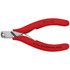 Knipex 64 11 115 Cutting Pliers; Insulated: No ; Type: Electronics End Cutting Nippers ; Overall Length (Inch): 4-1/2in ; Handle Material: Plastic ; Handle Color: Red ; Overall Length Range: 4 to 6.9 in