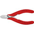 Knipex 77 01 115 Cutting Pliers; Insulated: No ; Overall Length (Inch): 5-1/2in ; Head Style: Cutter; Diagonal ; Cutting Style: Semi-Flush; Bevel ; Handle Color: Red ; Overall Length Range: 4 to 6.9 in