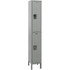 Hallowell UY1848-2A-HG Lockers; Locker Style: Horizontal ; Locker Configuration: 1-Wide ; Assembled: Yes ; Shelf Capacity: 0 ; Handle Type: Recessed ; Locker Material: Steel