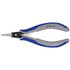 Knipex 34 32 130 Long Nose Pliers; Pliers Type: Electrician's Pliers ; Jaw Texture: Smooth ; Jaw Length (Inch): 15/16 ; Jaw Width (Inch): 15/16 ; Jaw Bend: 0.72 ; Handle Type: Comfort Grip