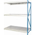 Hallowell HBR962487-3A-S- Storage Racks; Rack Type: Bulk Rack Add-On ; Overall Width (Inch): 96 ; Overall Height (Inch): 87 ; Overall Depth (Inch): 24 ; Material: Steel ; Color: Light Gray; Marine Blue