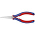 Knipex 35 52 145 Long Nose Pliers; Pliers Type: Electrician's Pliers ; Jaw Texture: Smooth ; Jaw Length (Inch): 1-37/64 ; Jaw Width (Inch): 1-37/64 ; Jaw Bend: 0.90 ; Handle Type: Comfort Grip