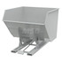 Vestil D-400-HD-GY-MG Stationary Tilt Hopper: 6,000 lb Capacity, 73" Wide, 79.38" Long, 64.375" High