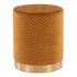 LUMISOURCE, LLC 28041 LumiSource Marla Chevron Ottoman, Gold