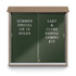 United Visual Products UVMC4848LB-WEAW Enclosed Letter Board: 48" Wide, 48" High, Recycled Plastics, Weathered Wood