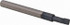 Scientific Cutting Tools BB153A Radial Relief Boring Bar: 0.155" Min Bore, 3/8" Max Depth, Right Hand Cut, Submicron Solid Carbide
