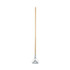 BOARDWALK 603 Screw Clamp Metal Head Wooden Mop Handle, #20+, 1.13" dia x 62", Natural