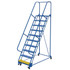 Vestil LAD-PW-32-10-P 10-Step Steel Step Ladder: Type IA, 130" High