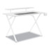 UNION & SCALE 60986 Vizon 47" Gaming Desk, 47.2" x 26.6" x 35", White Colorway