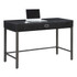 Bring a modern touch to your office with this Realspace Brezio computer desk. The spacious desktop offers room for a computer and peripherals. This Realspace desk boasts clean lines and metal hardware for a sleek, professional look.  MDF construction with metal hardware.  Spacious front drawer holds supplies and accessories.  Home office desk boasts a modern, open design to create an efficient work area.  Assembly required.  Backed by the manufacturers 5-year limited warranty.  Tested to meet ANSI/BIFMA Performance Standards - Manufacturer testing has been conducted on this product to meet specific performance requirements and safety standards set forth by the American National Standards Institute (ANSI) and the Business and Institutional Furniture Manufacturers.