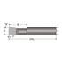 Scientific Cutting Tools LHB2301500 Boring Bar: 0.23" Min Bore, 1-1/2" Max Depth, Left Hand Cut, Submicron Solid Carbide