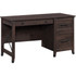 SAUDER WOODWORKING CO. Sauder 431580  Carson Forge 54inW Single Pedestal Computer Desk, Coffee Oak