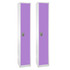 ADIR CORP. Alpine ADI629-201-PUR-2PK  1-Tier Steel Lockers, 72inH x 12inW x 12inD, Purple, Set Of 2 Lockers