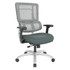 OFFICE STAR PRODUCTS 99666S-2M Office Star Vertical Mesh-Back Chair, Gray