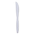 BOARDWALK KNIHWPPWIW Heavyweight Wrapped Polypropylene Cutlery, Knife, Plastic, White, 1,000/Carton