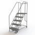 TRI-ARC WLWP152424SL Steel Rolling Ladder: 5 Step