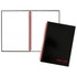 MEADWESTVACO CORP L67000 Black n Red Notebook/Journal, 8 1/4in x 5 7/8in, Black/Red, 70 Sheets
