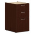 HON COMPANY PLPSBBFLT1 Mod Support Pedestal, Left or Right, 3-Drawers: Box/Box/File, Legal/Letter, Traditional Mahogany, 15" x 20" x 28"
