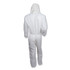 SMITH AND WESSON KleenGuard™ 49114 A20 Elastic Back, Cuff and Ankle Hooded Coveralls, Zip, X-Large, White, 24/Carton
