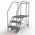 TRI-ARC WLWP132436SL Steel Rolling Ladder: 3 Step