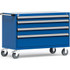 Rousseau Metal R5BJE-3009-055 Steel Tool Roller Cabinet: 4 Drawers