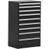 Rousseau Metal R5AEE-5853-091 Modular Steel Storage Cabinet: 24" Wide, 36" Deep, 60" High