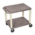 H. WILSON COMPANY H. Wilson WT26GYE  26in Plastic Utility Cart, With Electric Assembly, 26inH x 24inW x 18inD, Gray