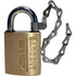 Sargent 60-758-2 Padlocks; Key Type: Keyed Different ; Shackle Type: Extended Shackle ; Body Material: Brass ; Shackle Material: Stainless Steel ; Shackle Clearance: 2 (Inch); Shackle Clearance: 2in