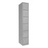 TENNSCO CORP BS6121812AMG Tennsco Six-Tier Box Locker, 1-Wide, 72inH x 12inW x 18inD, Medium Gray