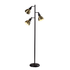 ADESSO INC Adesso SL3709-26  Alden 3-Light Tree Floor Lamp, 64-3/4inH, Antique Brass Shade/Antique Bronze Base