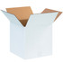 B O X MANAGEMENT, INC. 121212W Partners Brand White Corrugated Boxes, 12in x 12in x 12in, Pack Of 25