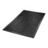 CROWN MATS & MATTING Crown Mats WSCT35BK Crown SafeWalk-Light Antifatigue Drainage Mat, 36in x 60in, Black