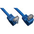 Optimized connectivity. Featuring high-quality RJ-45 male connectors on both ends, this cable ensures a secure and reliable connection between devices, supporting seamless data transfer and network stability.  Enhanced durability. The Down-Angle Cat6 Gigabit Molded UTP Ethernet Cable is encased in a durable PVC jacket material, ensuring it withstands various environmental conditions and frequent handling without compromising its performance.  Compliance assured. Adhering to strict RoHS standards, this Ethernet cable is manufactured with environmental responsibility in mind, ensuring it meets global regulatory requirements for safety and sustainability.