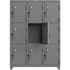 Strong Hold 4.66-9D-18-3T-E 3-Wide Locker: 54" Wide, 75" High, Electronic Lock