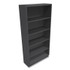 HON COMPANY S72ABCS Metal Bookcase, Five-Shelf, 34.5w x 12.63d x 71h, Charcoal