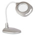 OTTLITE TECHNOLOGIES, INC 43828CSHPR 2-in-1 LED Magnifier Floor and Table Light, 39.5" High, Silver/White