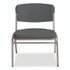 ICEBERG ENTERPRISES 64127 Rough n Ready Wide-Format Big and Tall Stack Chair, Supports 500 lb, 18.5" Seat Height, Charcoal Seat/Back, Silver Base, 4/CT
