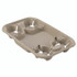 HUHTAMAKI Chinet® 20969CT StrongHolder Molded Fiber Cup/Food Tray, 8 oz to 22 oz, Four Cups + Food Tray, Beige, 250/Carton