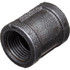 USA Industrials ZUSA-PF-15559 Black Pipe Fittings; Fitting Type: Coupling ; Fitting Size: 1" ; End Connections: NPT ; Material: Malleable Iron ; Classification: 150 ; Fitting Shape: Straight