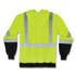 TENACIOUS HOLDINGS, INC. ergodyne® 21887 GloWear 8373 Hi-Vis Class 3 Hooded Sweatshirt with Black Bottom, Polar Fleece, Lime, 3X-Large