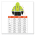 TENACIOUS HOLDINGS, INC. ergodyne® 21887 GloWear 8373 Hi-Vis Class 3 Hooded Sweatshirt with Black Bottom, Polar Fleece, Lime, 3X-Large