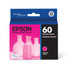 Compatible Epson models: Stylus:  C68,  C88,  C88+,  CX3800,  CX3810,  CX4200,  CX4800,  CX5800 F,  CX7800.  .  60 Ink Bold  Improved printing on glossy papersExcellent output for everyday plain paper documentsSmudge resistant, water resistant and fade resistant up to 100 yearsWide media support, including plain, matte and glossy papersConvenient individual ink cartridges  Yields up to 550 pages.  DuraBrite ink is built to last a long time - resists fading and provides bold colors that are vivid and photo-realistic.  Smudge-, fade- and water-resistant prints look brilliant on both plain and glossy photo papers. And resists light for up to 80 years!  Excellent for double-sided printing because inks donT bleed through.  Recycling solution - designed to encourage recycling, helping you divert materials from landfill.
