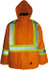 Viking 6326JO-XXXXL Heated Jacket: Size 4X-Large, High-Visibility Orange, Polyester